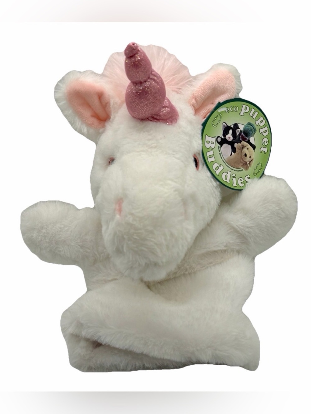 The‎ Puppet Company UK Animal Hand Eco Puppet Unicorn PC004638 Pink White